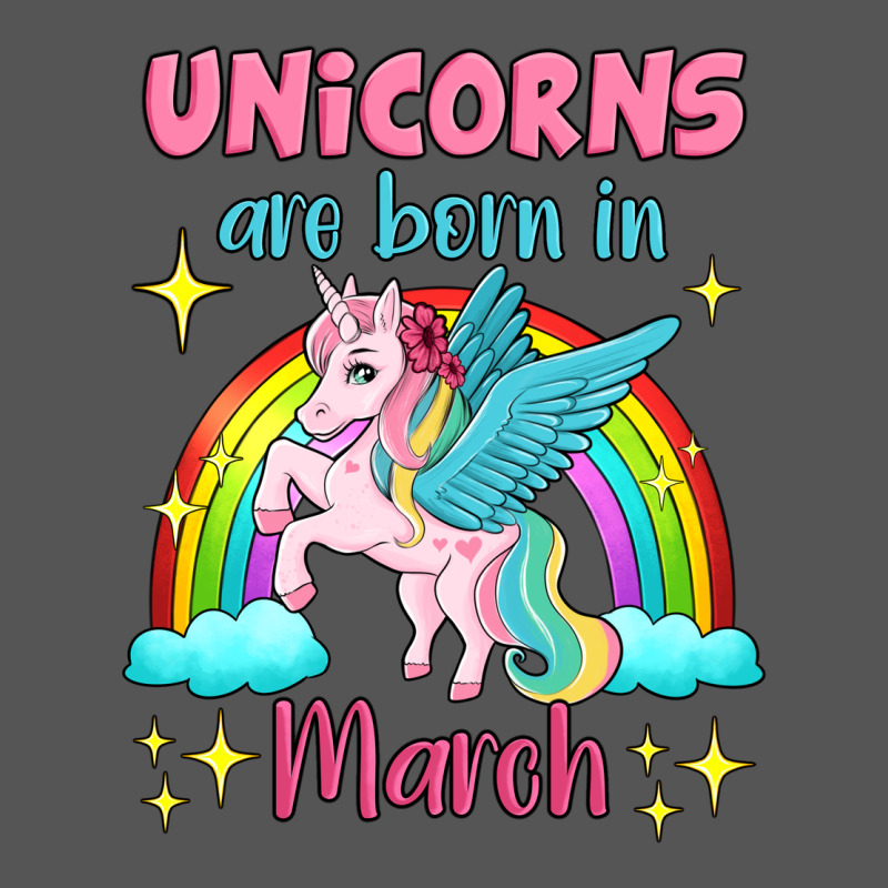 Unicorns Are Born In March Zipper Hoodie by Jasminsmagicworld | Teevron