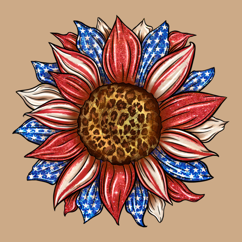 American Flag Sunflower Vintage Hoodie by LillyAllenDesigns | Teevron