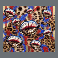 American Flag Lips Leopard  Tumbler Premium Hoodie | Teevron