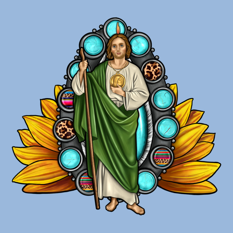San Judas Gemstone Sunflower Premium Hoodie by JahusDesignShop | Teevron