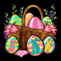 Easter Eggs With Basket Easter Day Ladies Tee | Teevron