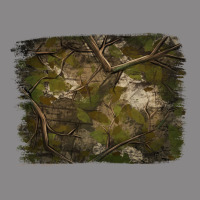 Green Hunter Camouflage Pattern Brushstroke Vintage Tee | Teevron