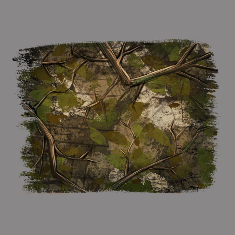 Green Hunter Camouflage Pattern Brushstroke Vintage Tee by Jasminsmagicworld | Teevron