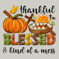 Thankful Blessed And Kind Of A Mess Heavyweight Hoodie | Teevron