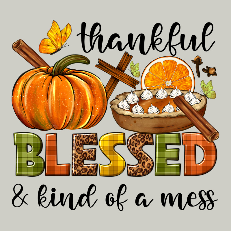 Thankful Blessed And Kind Of A Mess Heavyweight Hoodie by NancyCooperArtShop | Teevron