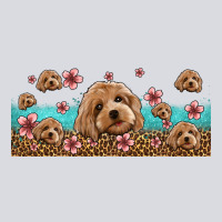 Floral Cockapoo Zipper Hoodie | Teevron