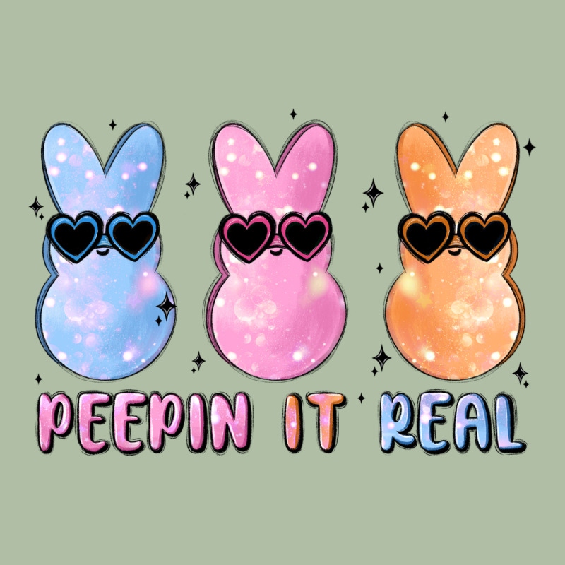 Peepin It Real Easter Glitter Urban Heavy Tee by MaliasSmallBusiness | Teevron