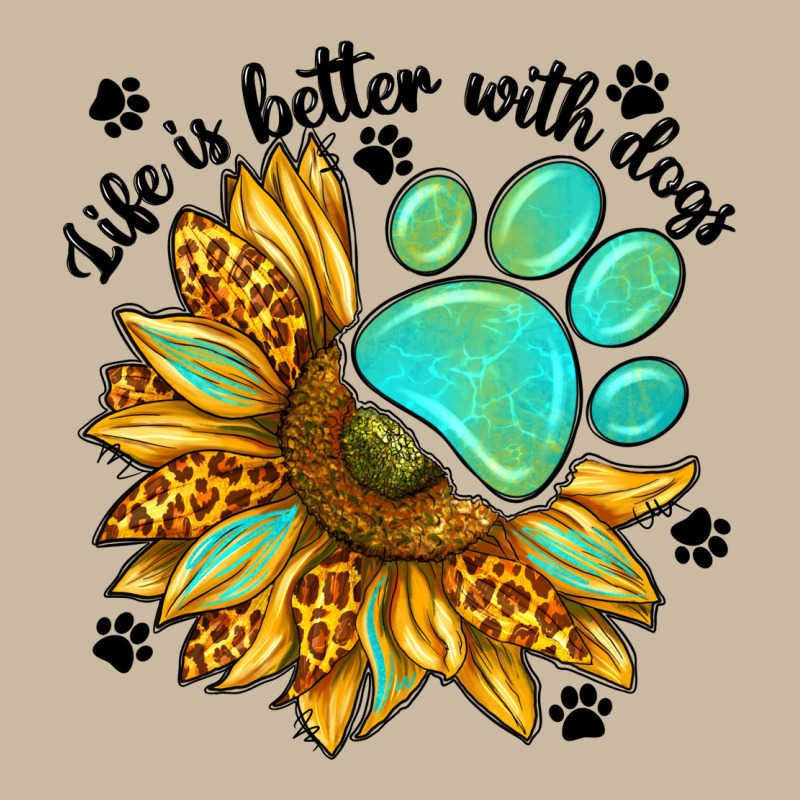 Life Is Better With Dogs Long Sleeve Tee by NancyCooperArtShop | Teevron