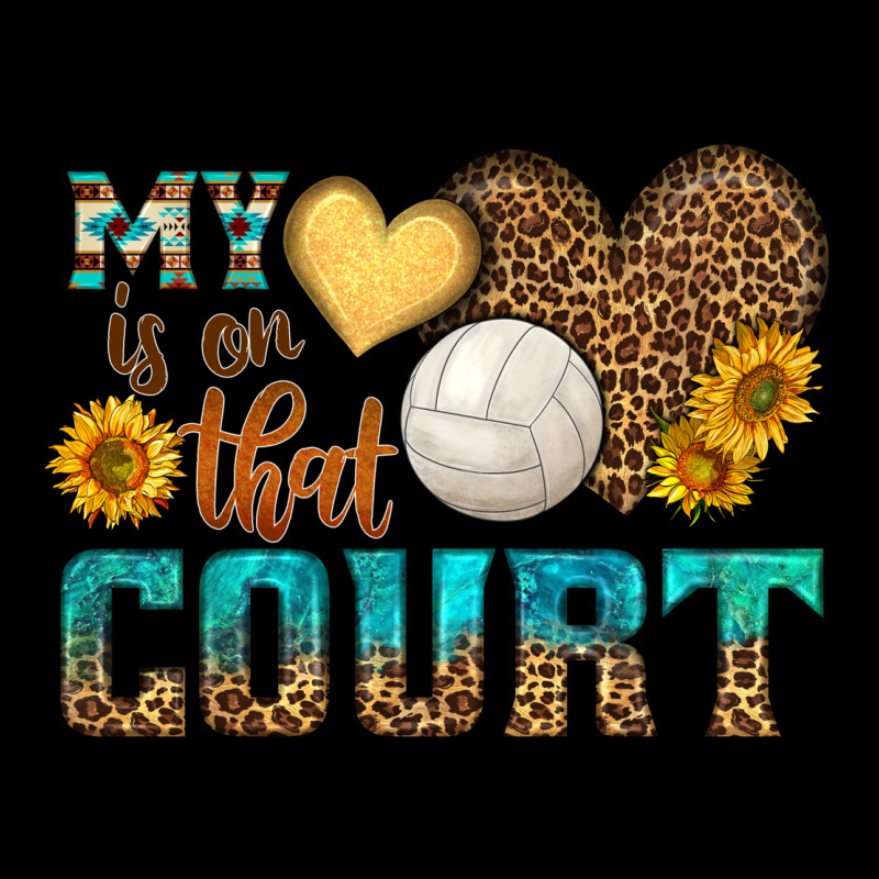 My Heart Is On That Court Ladies Tee by HRA Design Shop | Teevron