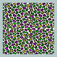 Mardi Gras Leopard  Seamless Pattern Heavy Core Tee | Teevron