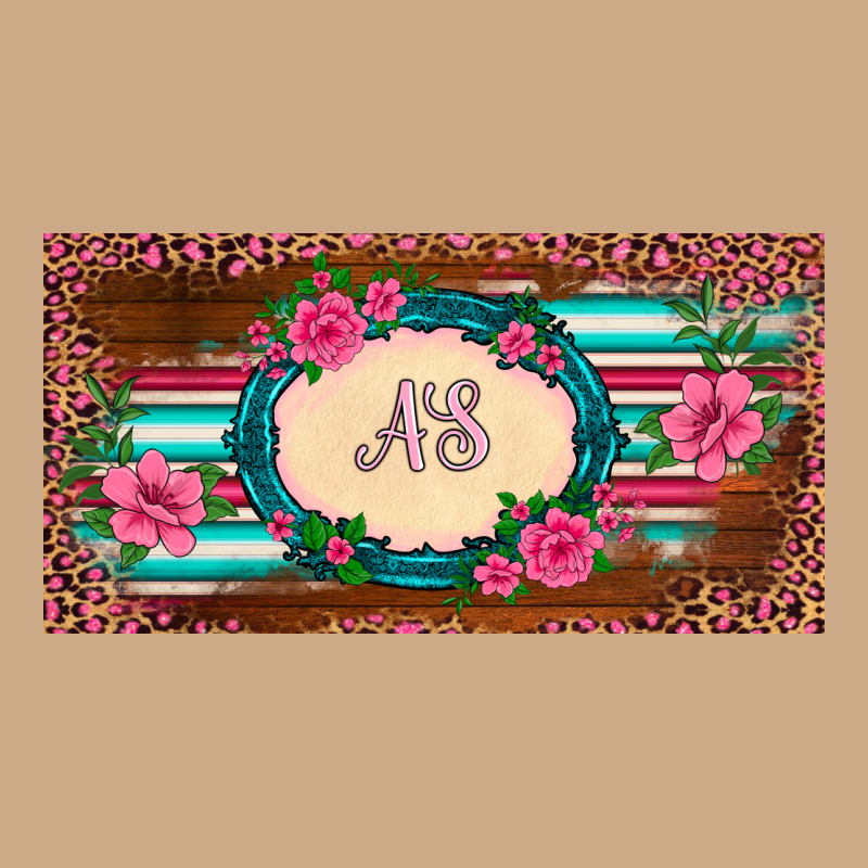 Preview Western Pink Flovers Leopard Serape   License Plate Template Vintage Hoodie by BarkalooDesign | Teevron