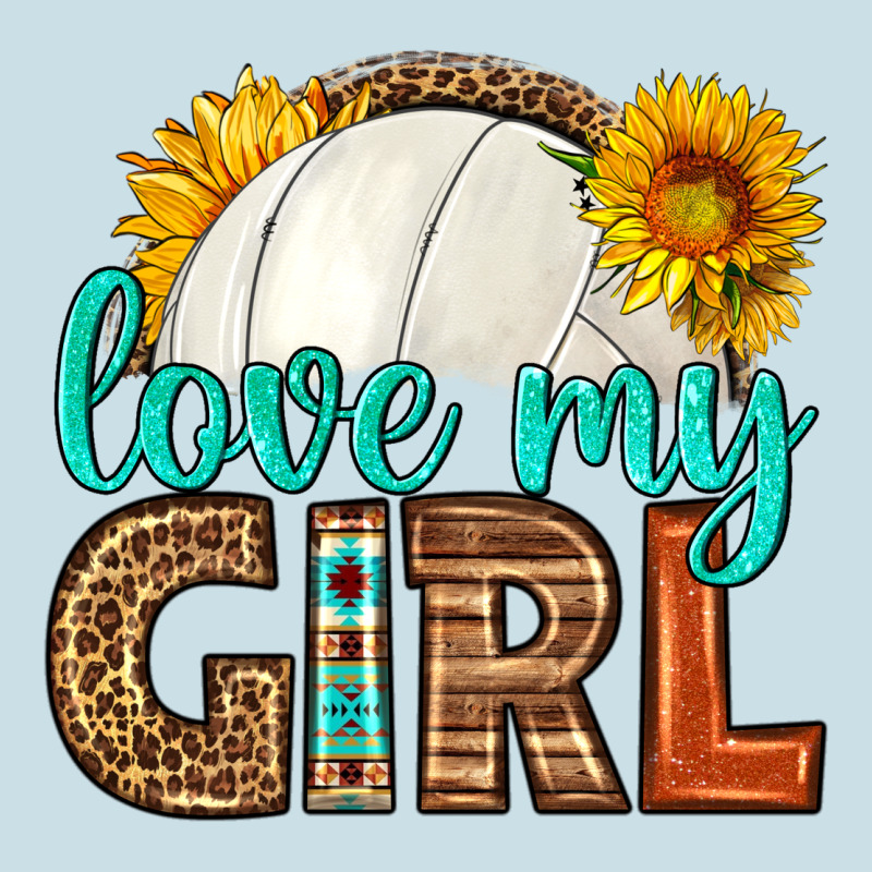 Love My Girl Volleyball Ladies Tee by HRA Design Shop | Teevron
