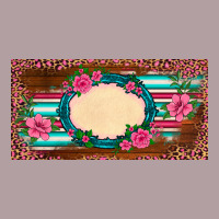 Western Pink Flovers Leopard Serape   License Plate Template Vintage Hoodie | Teevron