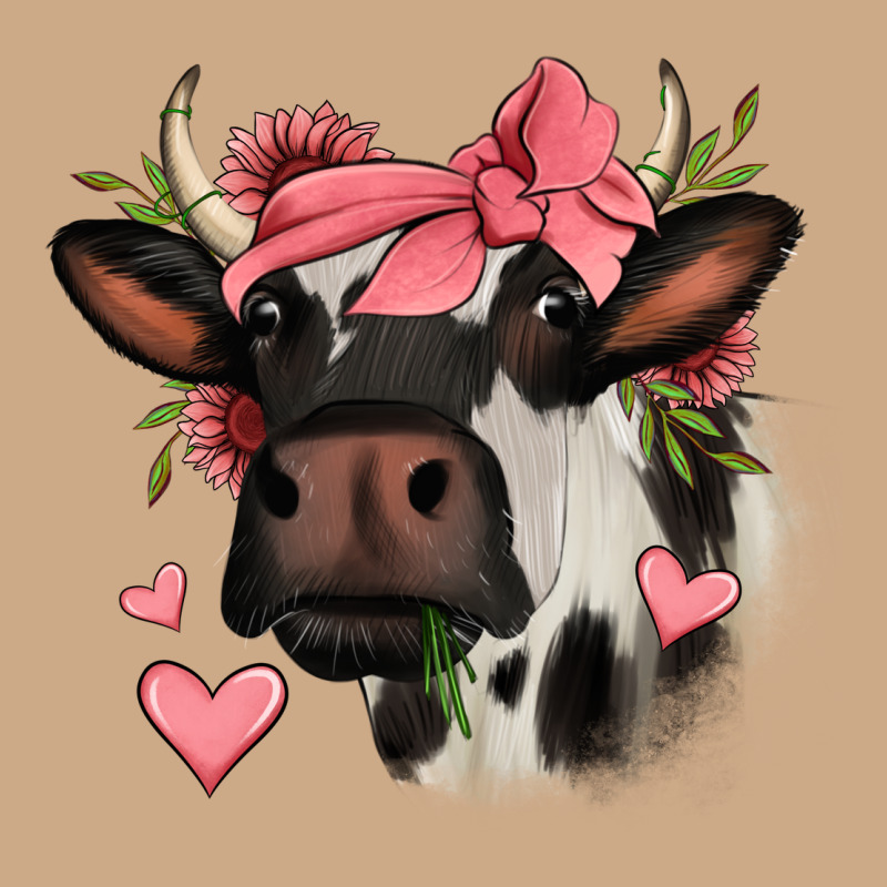Valentines Day Cow Vintage Hoodie by Jasminsmagicworld | Teevron