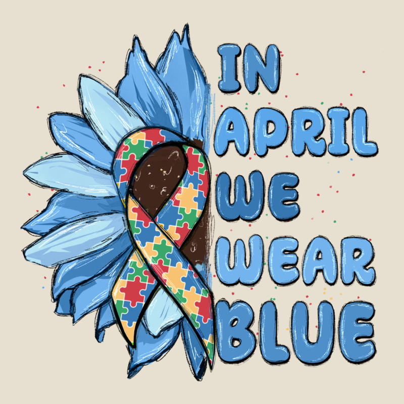 In April We Wear Blue Urban Heavy Tee by MaliasSmallBusiness | Teevron
