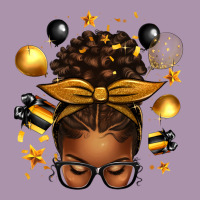 New Year's Eve Afro Messy Bun Heavyweight Hoodie | Teevron