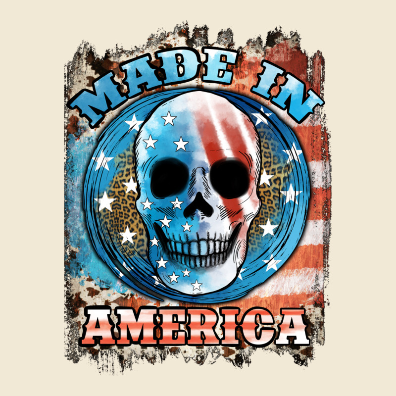 Made In America Skull Ladies Tee by JahusDesignShop | Teevron