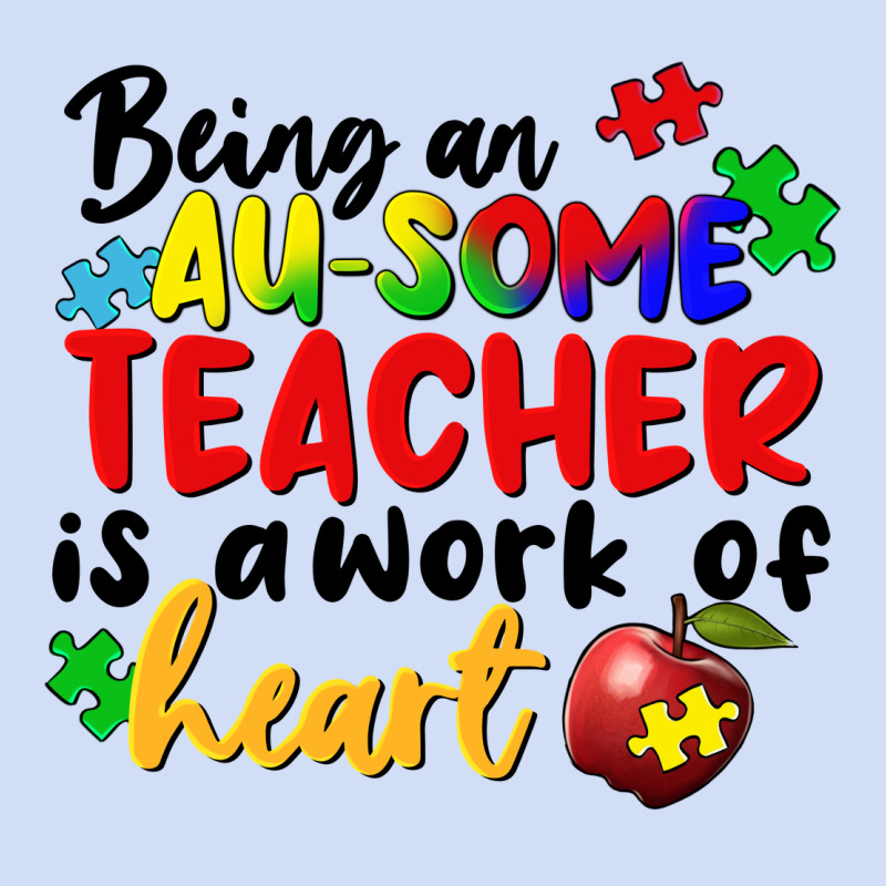 Being An Au Some Teacher Is A Work Of The Heart Urban Hoodie by FaDigitalArtStudio | Teevron