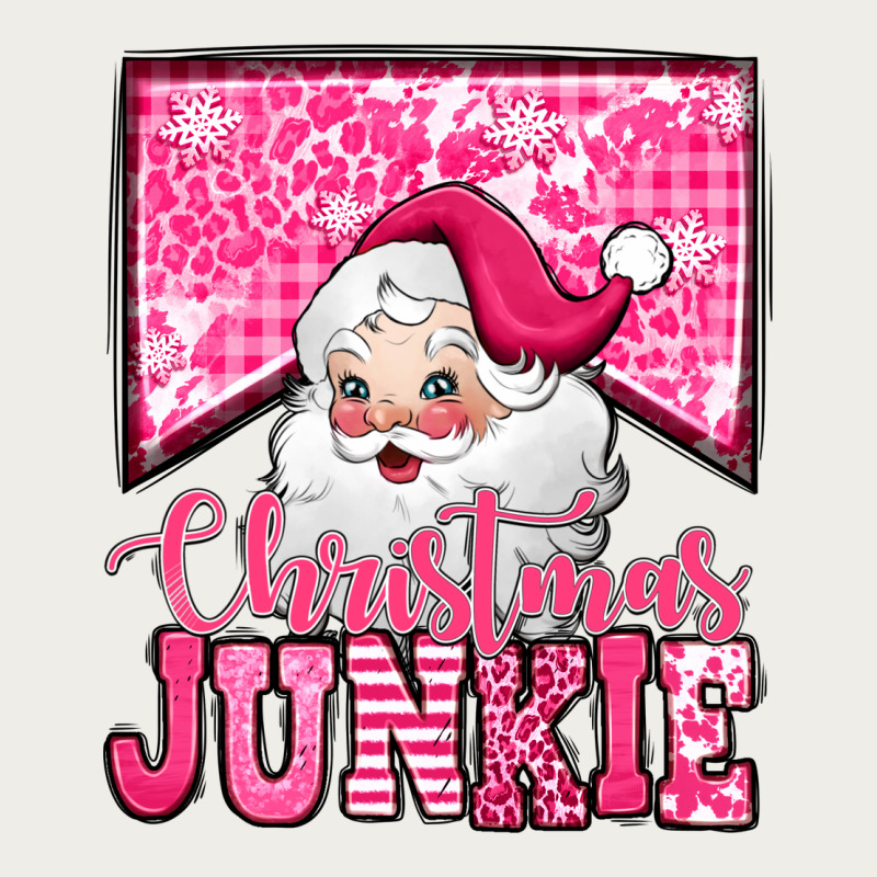 Pink Christmas Junkie Santa Claus Zipper Hoodie by Jasminsmagicworld | Teevron