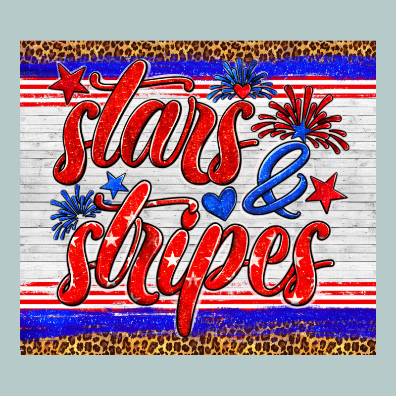 Stars And Stripes Tumbler Heavy Core Tee by HRA Design Shop | Teevron