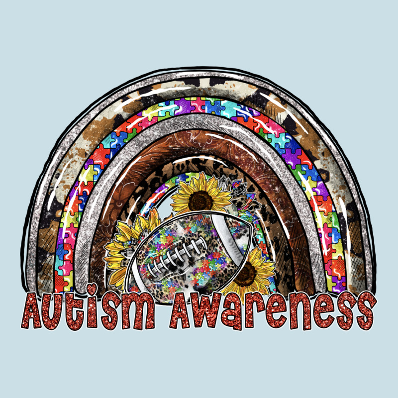 Autism Avareness Football Ladies Tee by SublimationCraftShop | Teevron