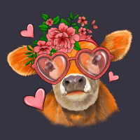 Valentines Day Orange Cow Vintage Hoodie | Teevron