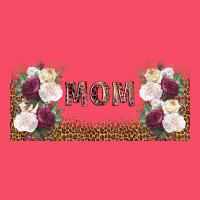 Mom Burgundy Flowers With Leopard Premium Sweatshirt | Teevron