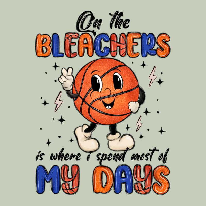 On The Bleachers Is Where I Spend Most Of My Days Long Sleeve Tee by MaliasSmallBusiness | Teevron