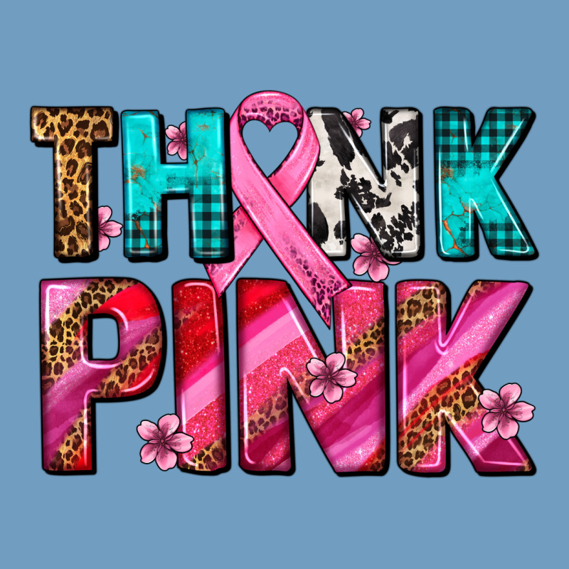 Think Pink Cancer Ribbon Urban Heavy Tee by AdoDesignShop | Teevron