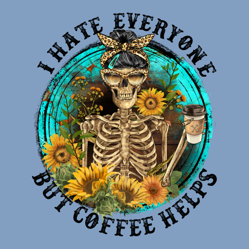 I Hate Everyone But Coffee Helps Urban Hoodie by FaDigitalArtStudio | Teevron