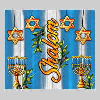 Shalom With Star Of David Premium Tee | Teevron