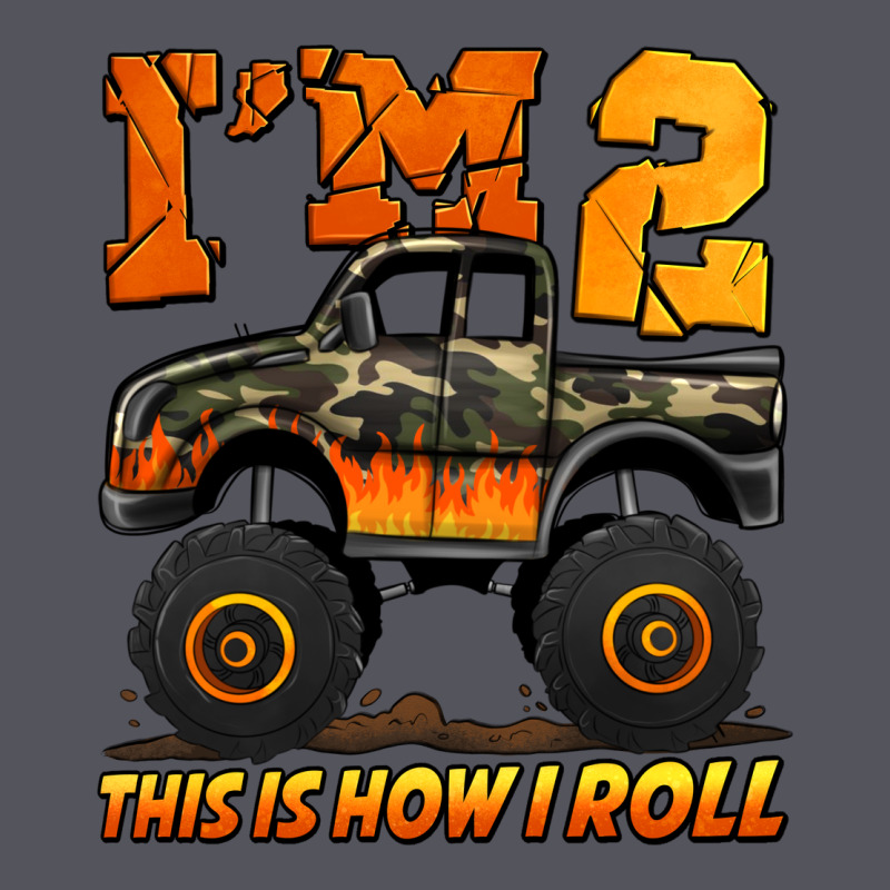I'm Two This Is How I Roll Monster Truck Birthday Vintage Hoodie by Jasminsmagicworld | Teevron
