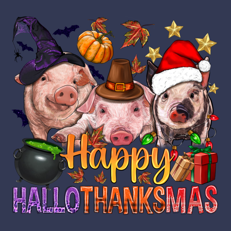 Happy Hallothanksmas Pigs Heavyweight Hoodie by NancyCooperArtShop | Teevron
