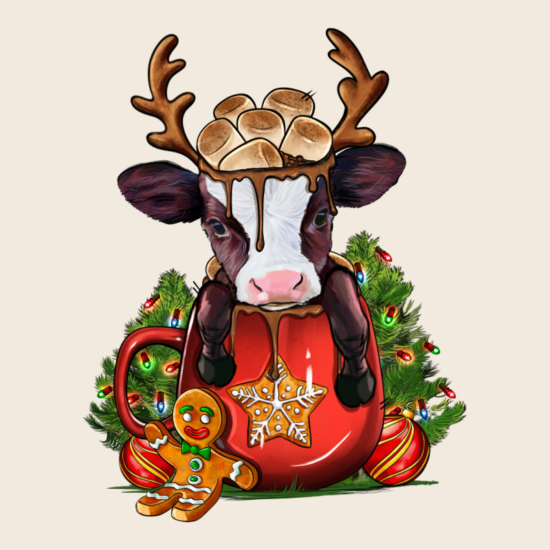 Christmas Baby Cow Hot Cocoa Zipper Hoodie by Jasminsmagicworld | Teevron