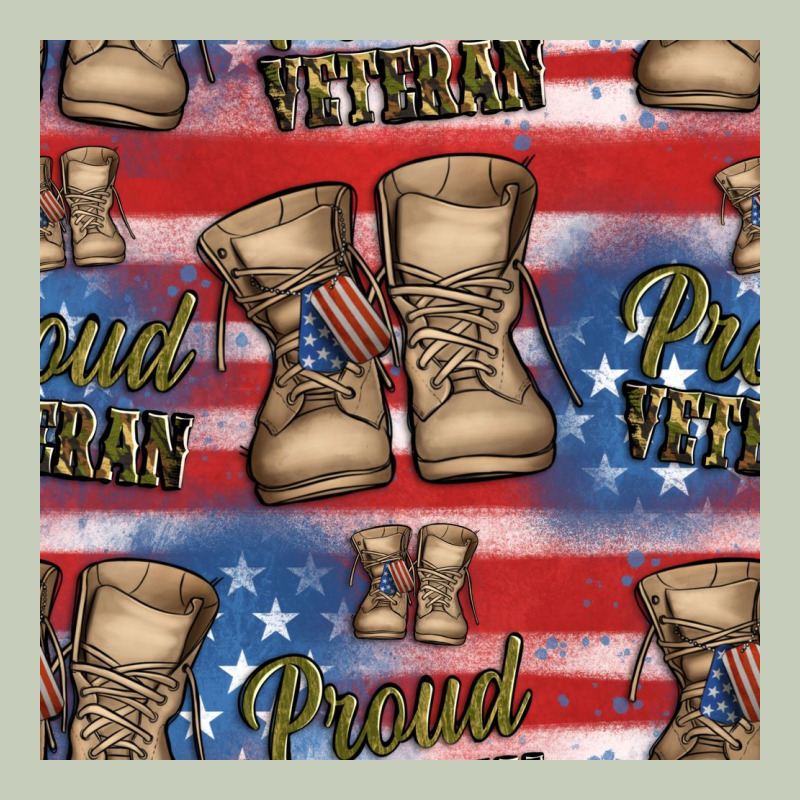 Proud Veteran Seamless Pattern Ladies Tee by HRA Design Shop | Teevron