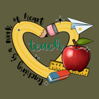 Teaching Is A Work Of Heart Vintage Tee | Teevron