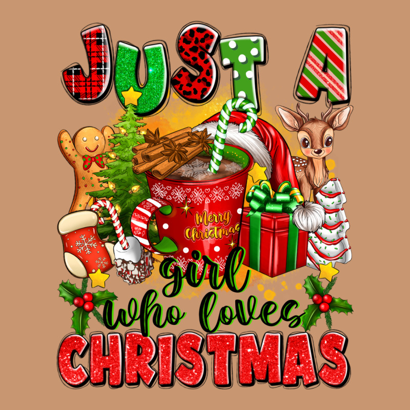 Just A Girl Who Loves Christmas Heavyweight Hoodie by texasbilliewilder | Teevron