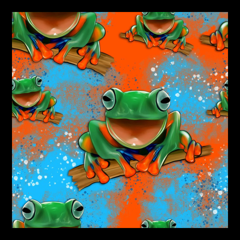 Funny Frogs Seamless Pattern Ladies Tee by HRA Design Shop | Teevron