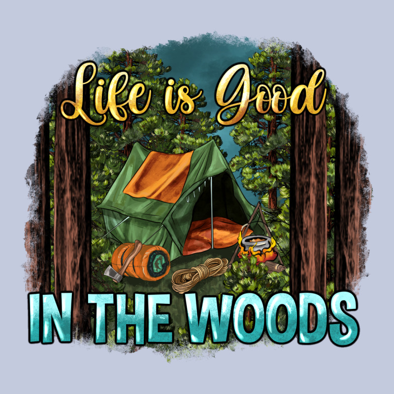 Life Is Good In The Woods Long Sleeve Tee by NancyCooperArtShop | Teevron