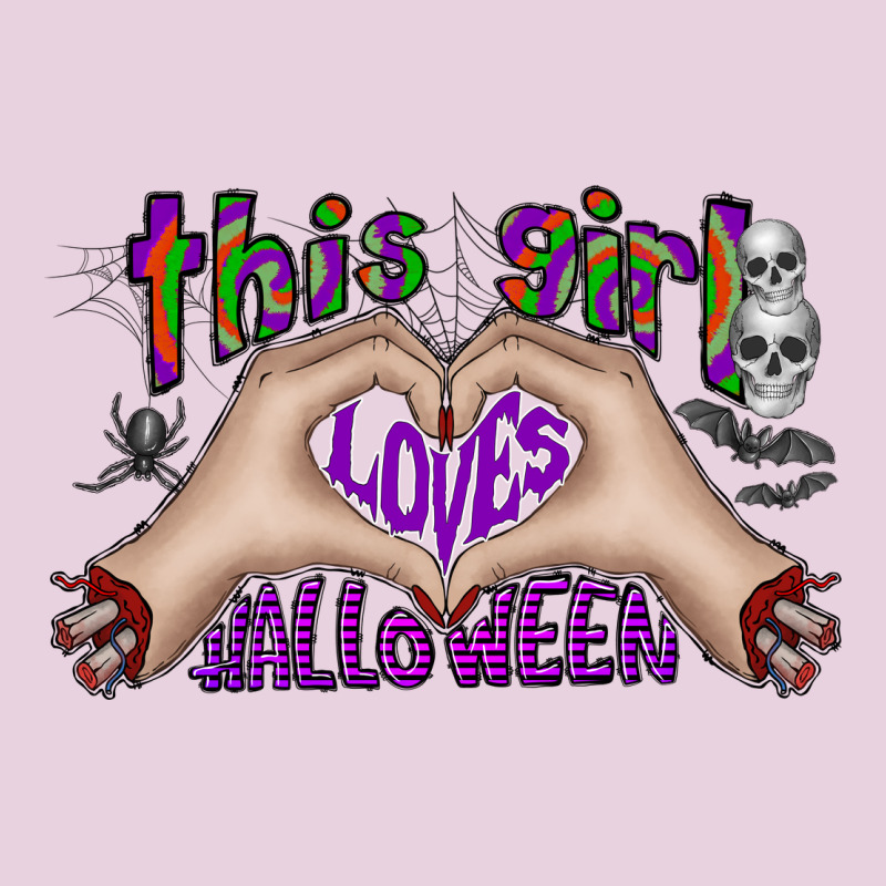 This Girl Loves Halloween Ladies Tee by CowhideDigitalArt | Teevron