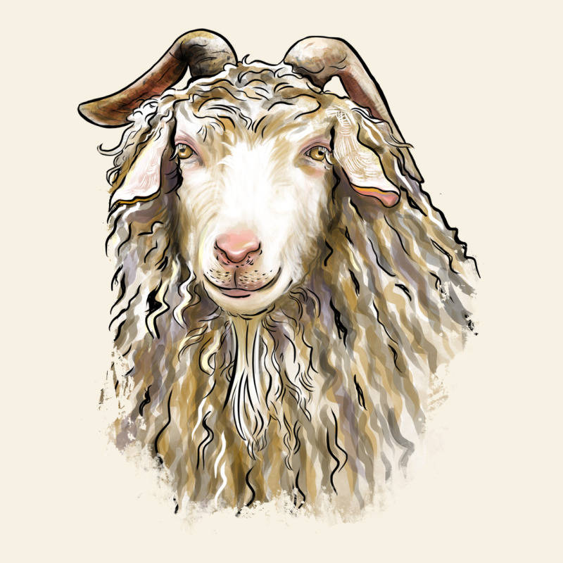 Angora Goat Face Vintage Tee by LillyAllenDesigns | Teevron