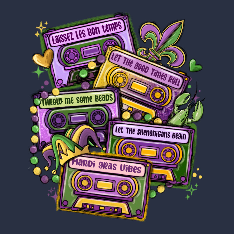 Mardi Gras Cassette Tapes Heavyweight Sweatshirt by MaliasSmallBusiness | Teevron