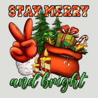 Stay Merry And Bright Peace Hand Zipper Hoodie | Teevron