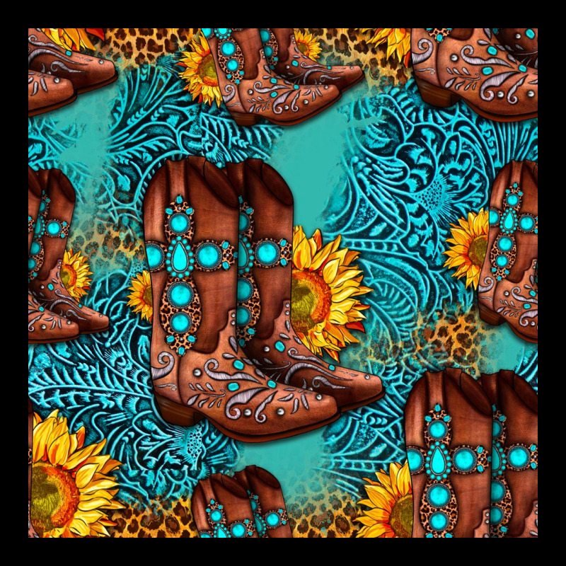 Western Boots Seamless Pattern Ladies Tee by HRA Design Shop | Teevron