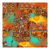 western skeleton seamless pattern | Teevron