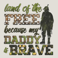 Land Of The Free Because My Daddy Is Brave Heavy Core Tee | Teevron