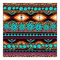 aztec turquoise gemstone seamless pattern | Teevron