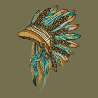 Indian Leopard Headdress Blue Vintage Hoodie | Teevron