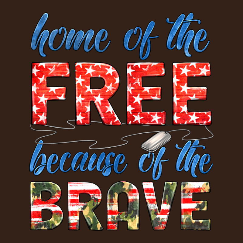 Home Of The Free Because Of The Brave Heavy Core Tee by HRA Design Shop | Teevron