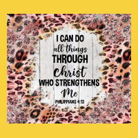 I Can Do All Things With Leopard And Glitter Premium Sweatshirt | Teevron
